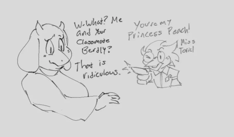 Berdly Toriel Pairing page 1 full