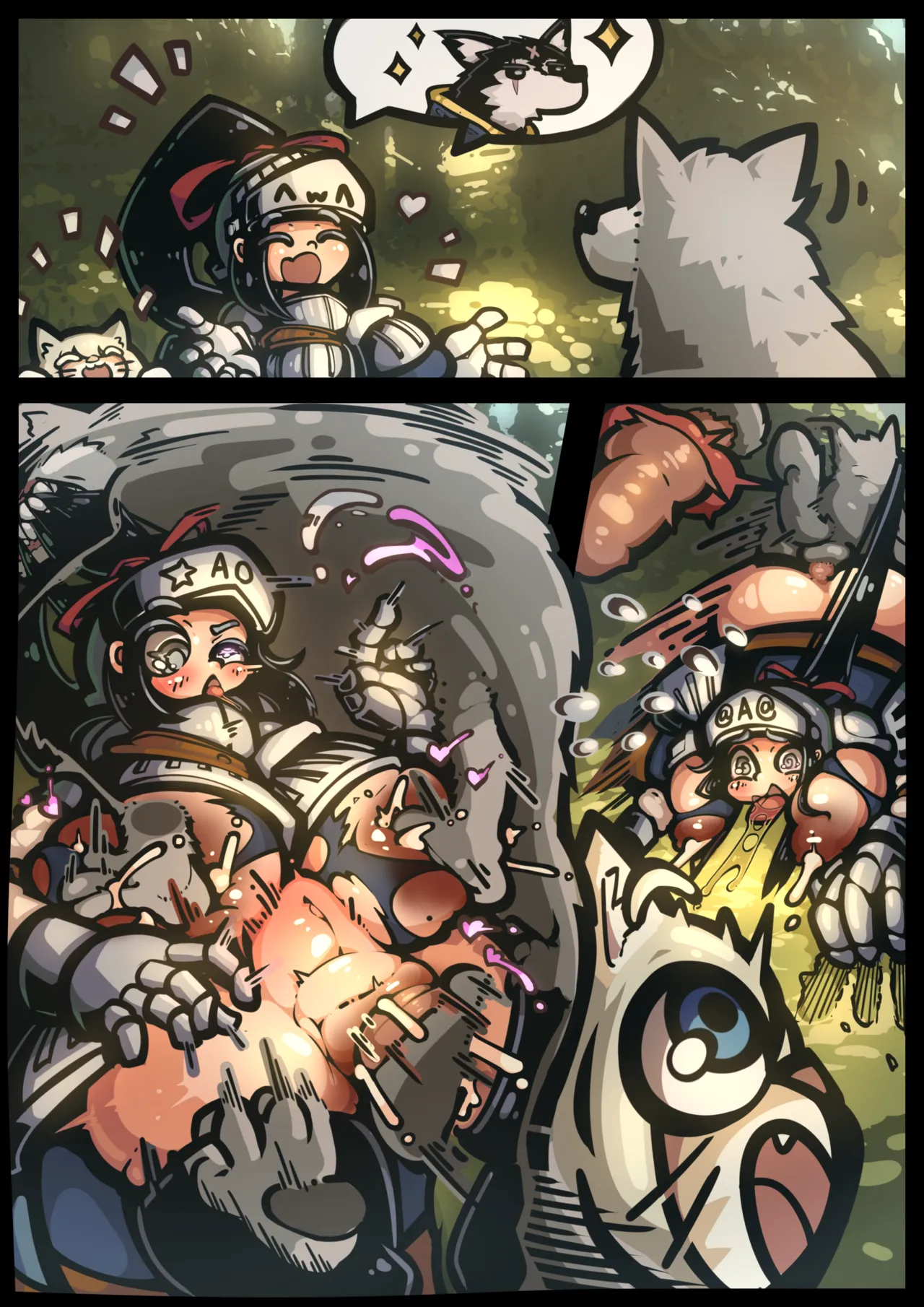 一人一貓屠龍記~與她的R-18♡戰敗CG♡~ page 5 full