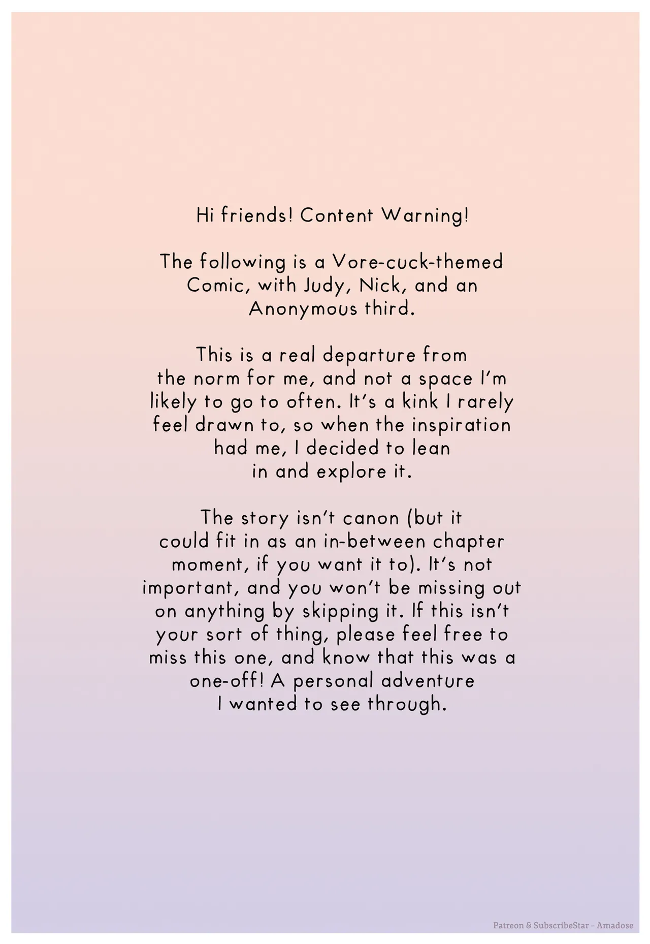 A Vore Comic page 1 full