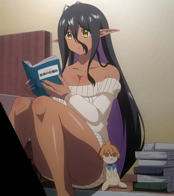 Chotto Dake Ai ga Omoi Dark Elf ga Isekai Kara Oikakete Kita  Screenshots cover