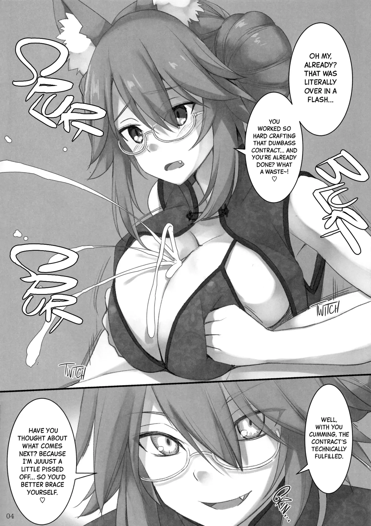 Keiyakusho no Wana ni Hamari Chinchin o Hasamu Dagitsune | Dumb Foxes getting Caught in a Contract Trap and Ending Up Squeezing Dicks page 4 full