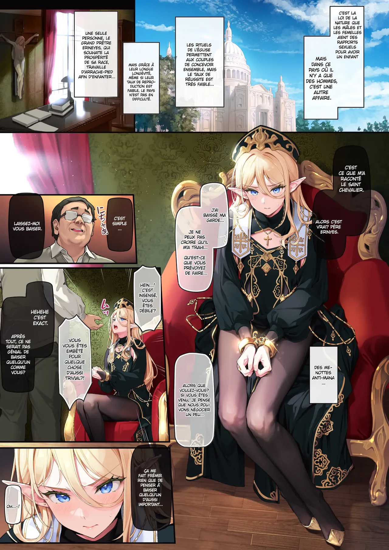 Isekai Otokonoko Mesu Danshi Shisai Kan Ochi Seijoku Jutai | Piégé dans un autre monde Prêtre sacré déchu et conception divine humiliée page 3 full