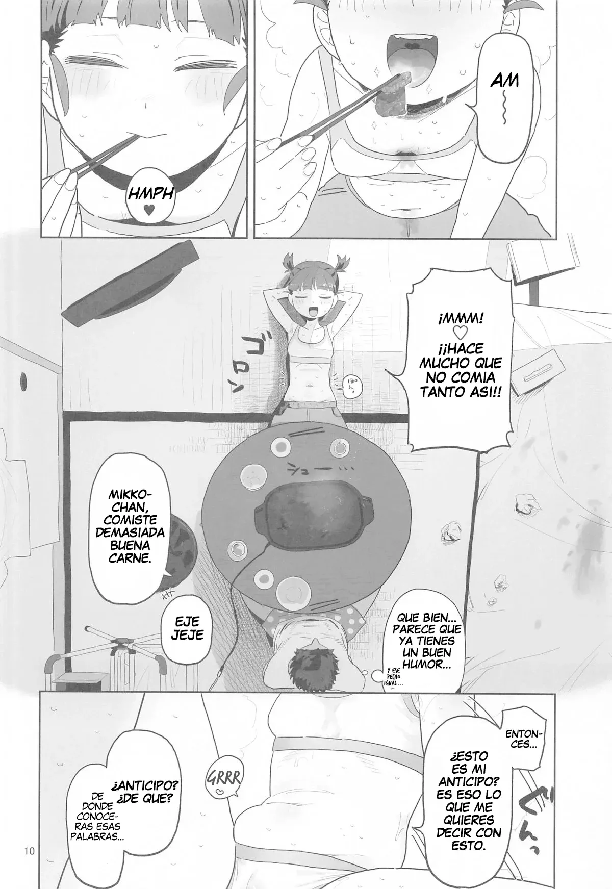 Mikko to Nete Kutte Yaru dake. | Con Mikko sólo es sexo, comer y dormir. page 9 full