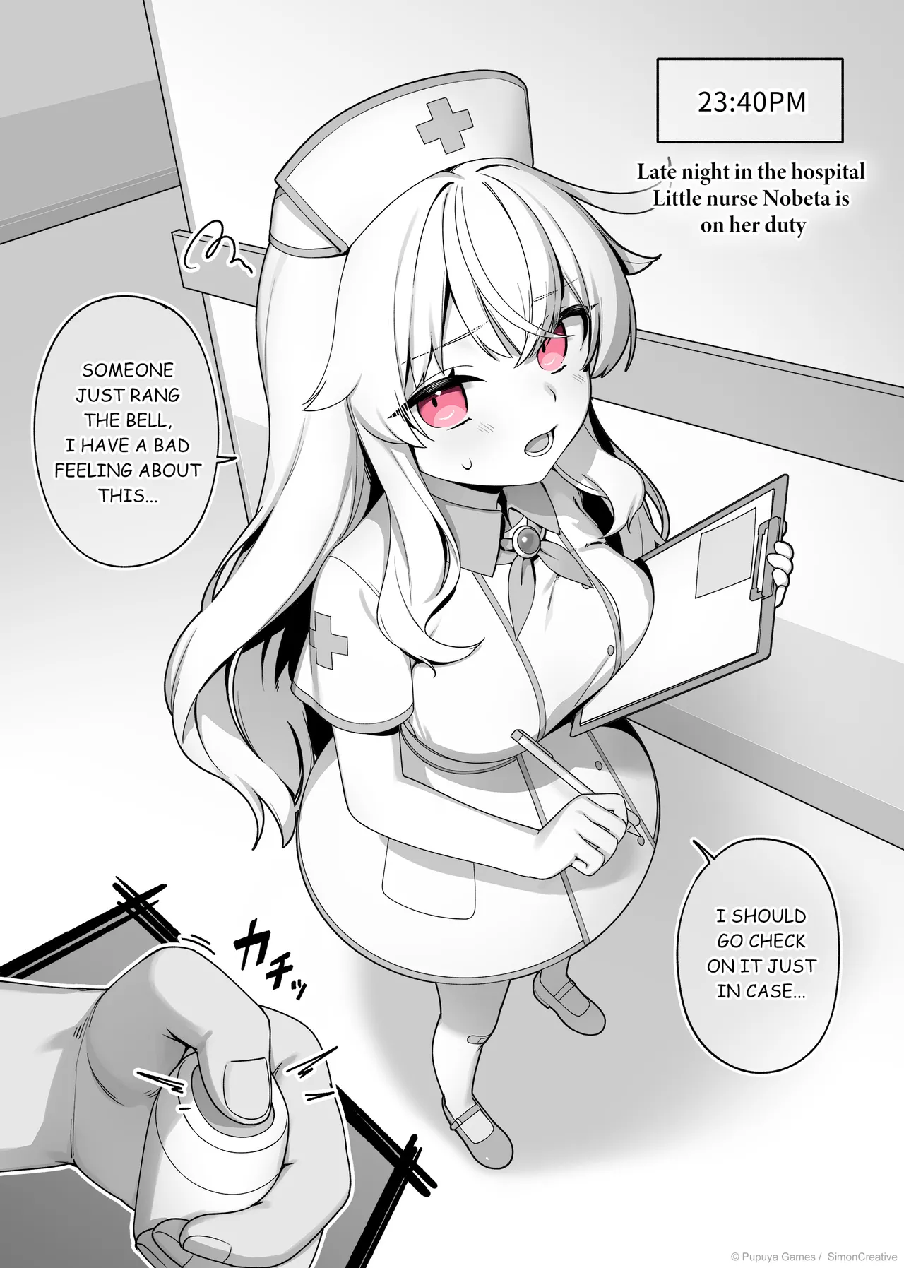 LIttle Witch Nobeta - Nurse Doujin - English page 1 full
