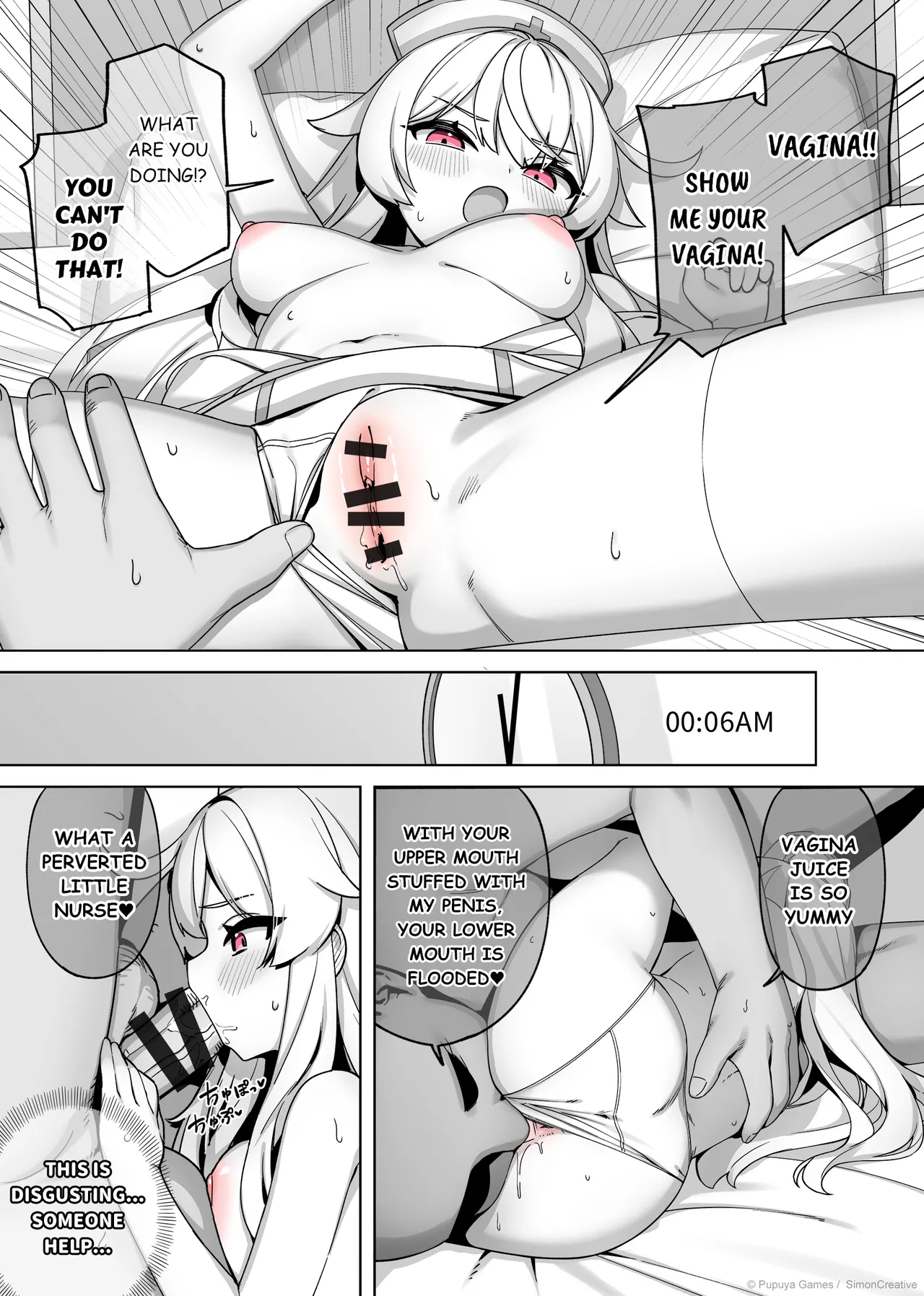 LIttle Witch Nobeta - Nurse Doujin - English page 3 full