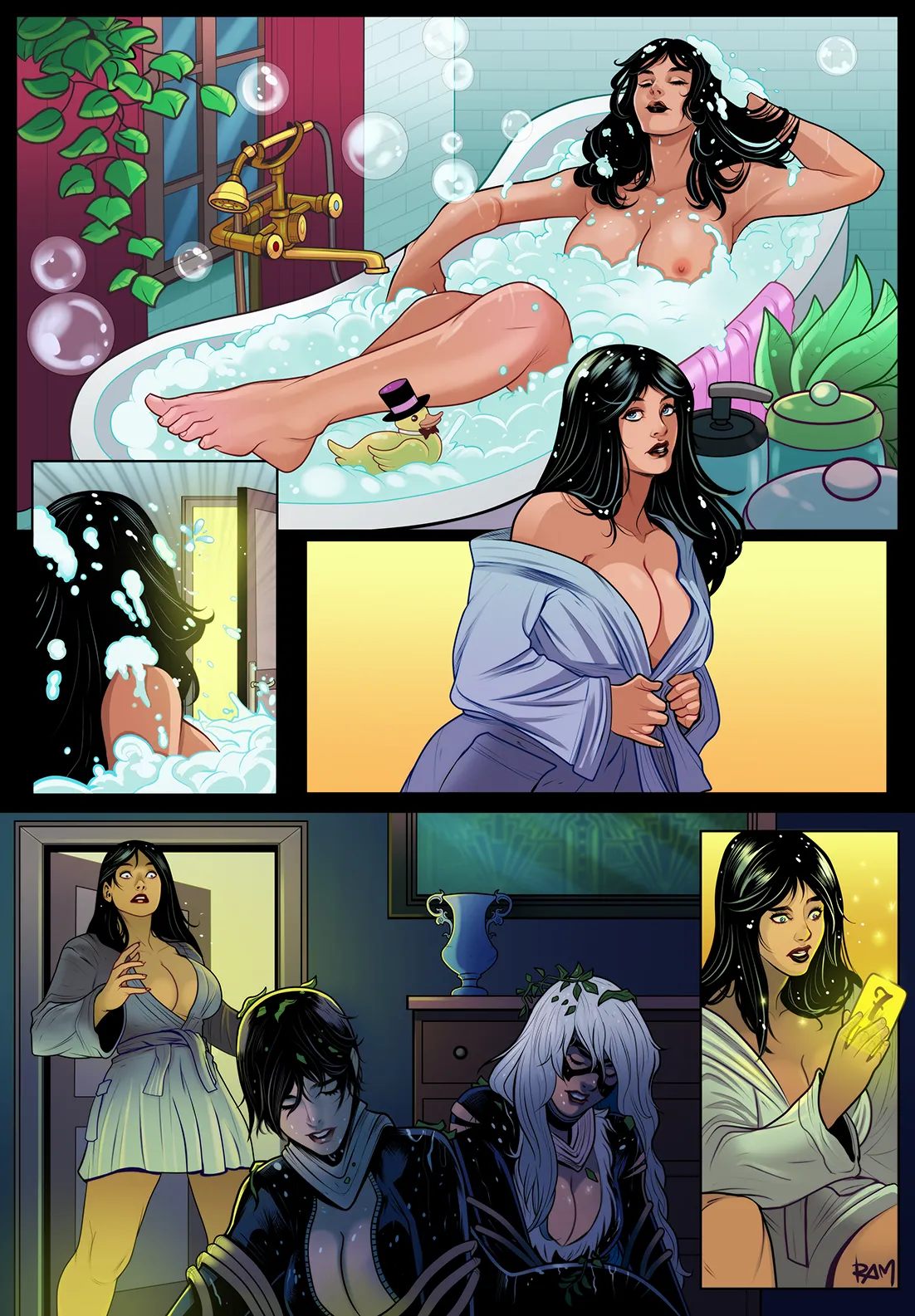 Catwoman x Black Cat comic page 7 full