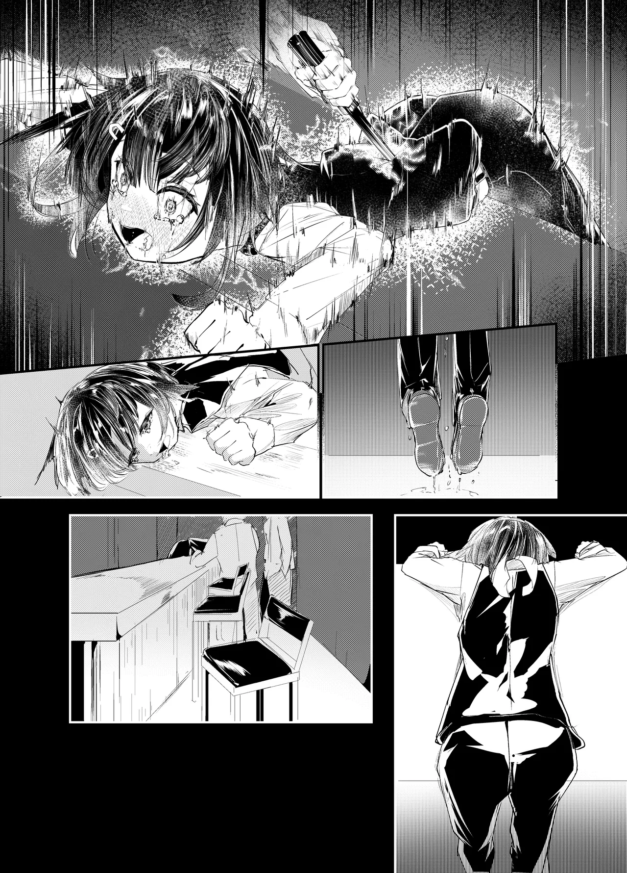 「適材不適所」地絵原稿 page 6 full