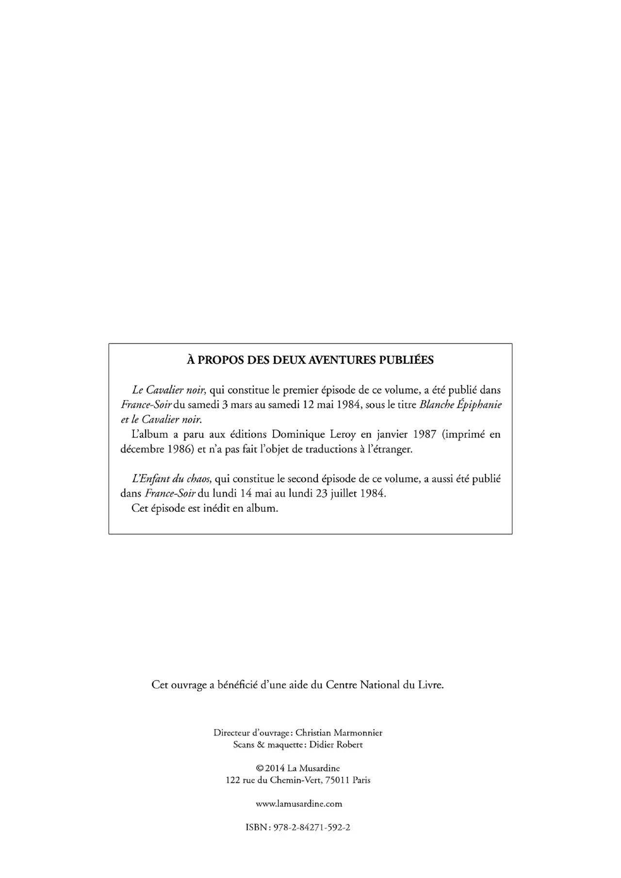 Blanche Épiphanie - Intégrale tome 3 page 3 full