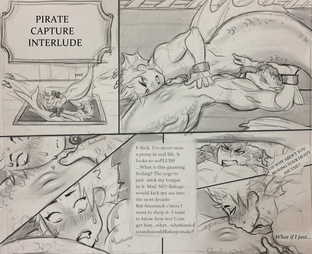 KiriBaku mermaid AU page 3 full