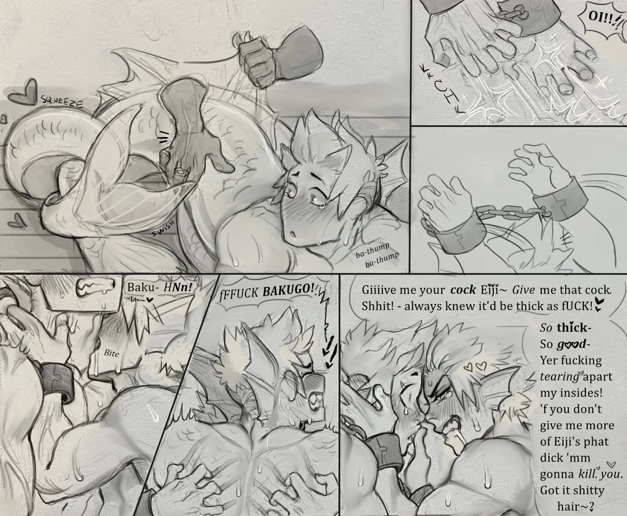 KiriBaku mermaid AU page 9 full