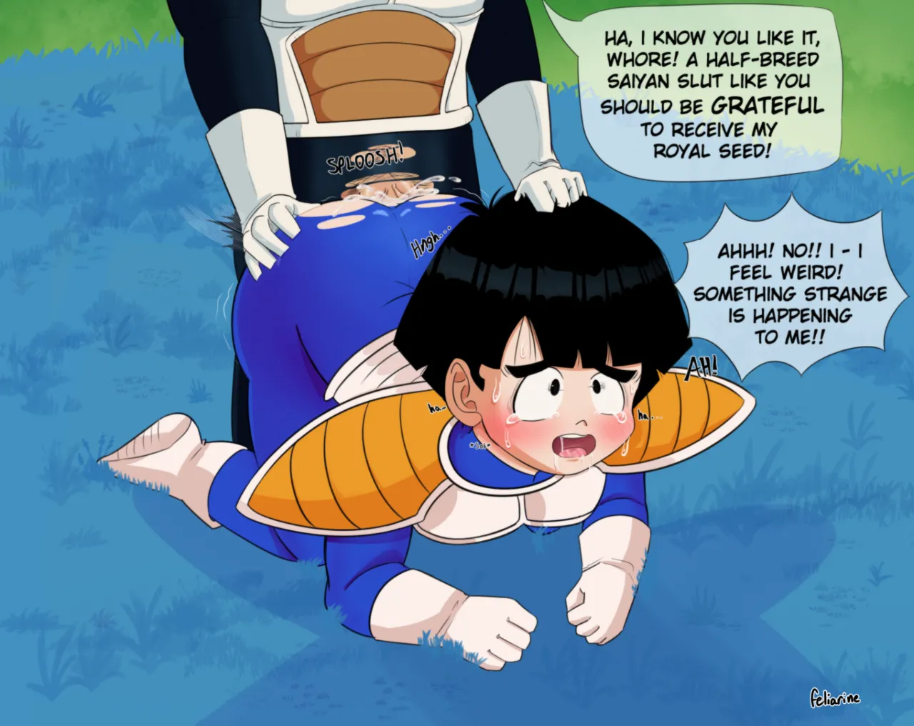 Blue Suit Gohan page 8 full