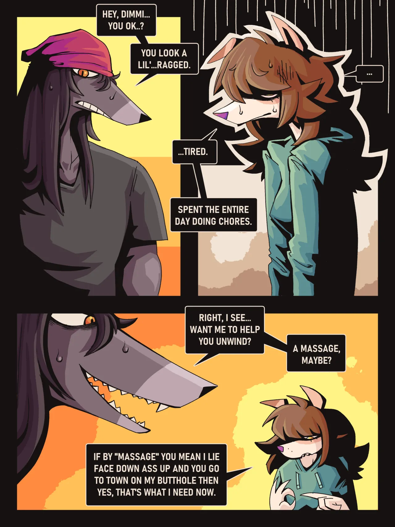 Dimmi's Assventure page 1 full