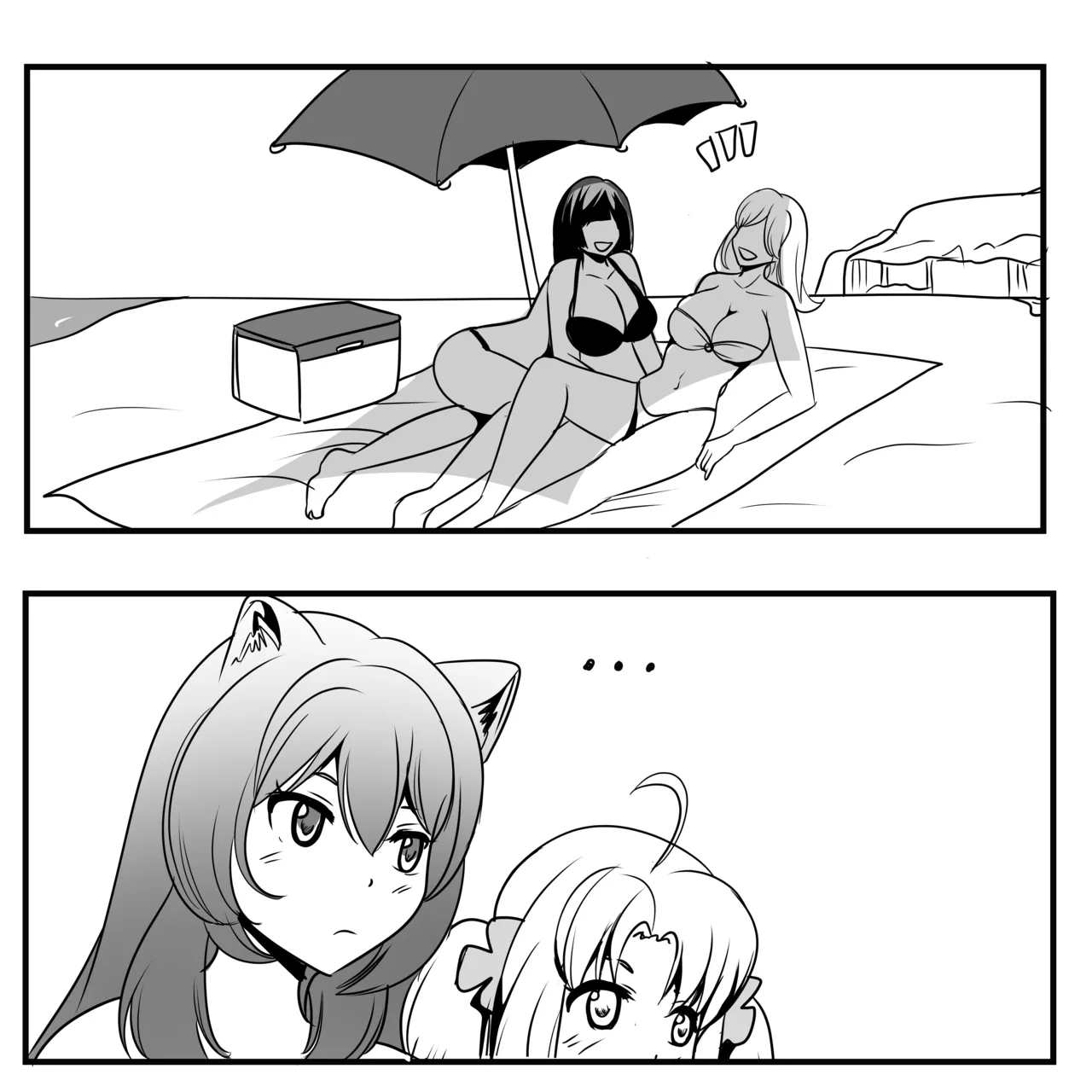 Raphtalia and Filo Beach Noms page 4 full