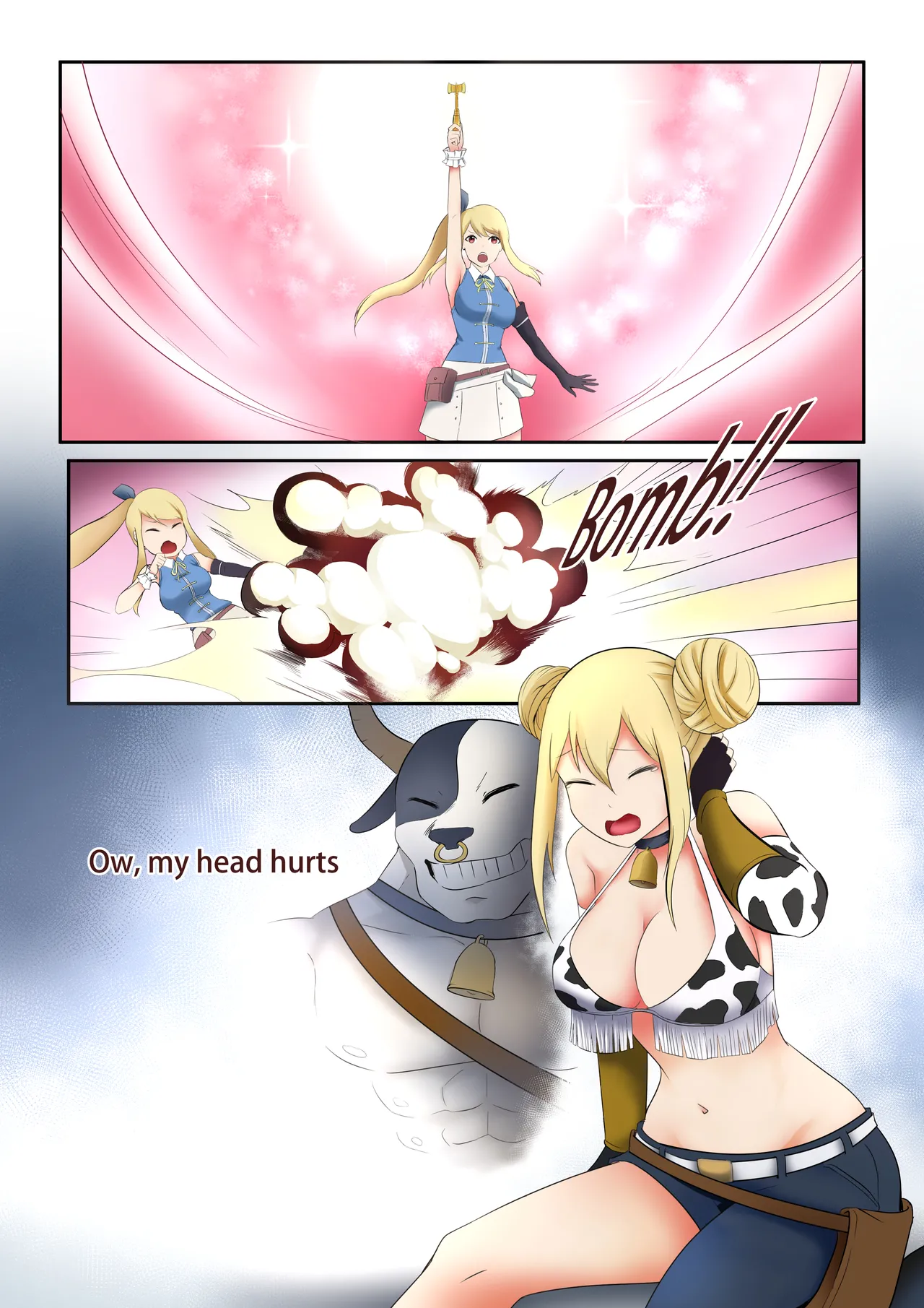 Lucy get's her body switched with Taurus! page 1 full