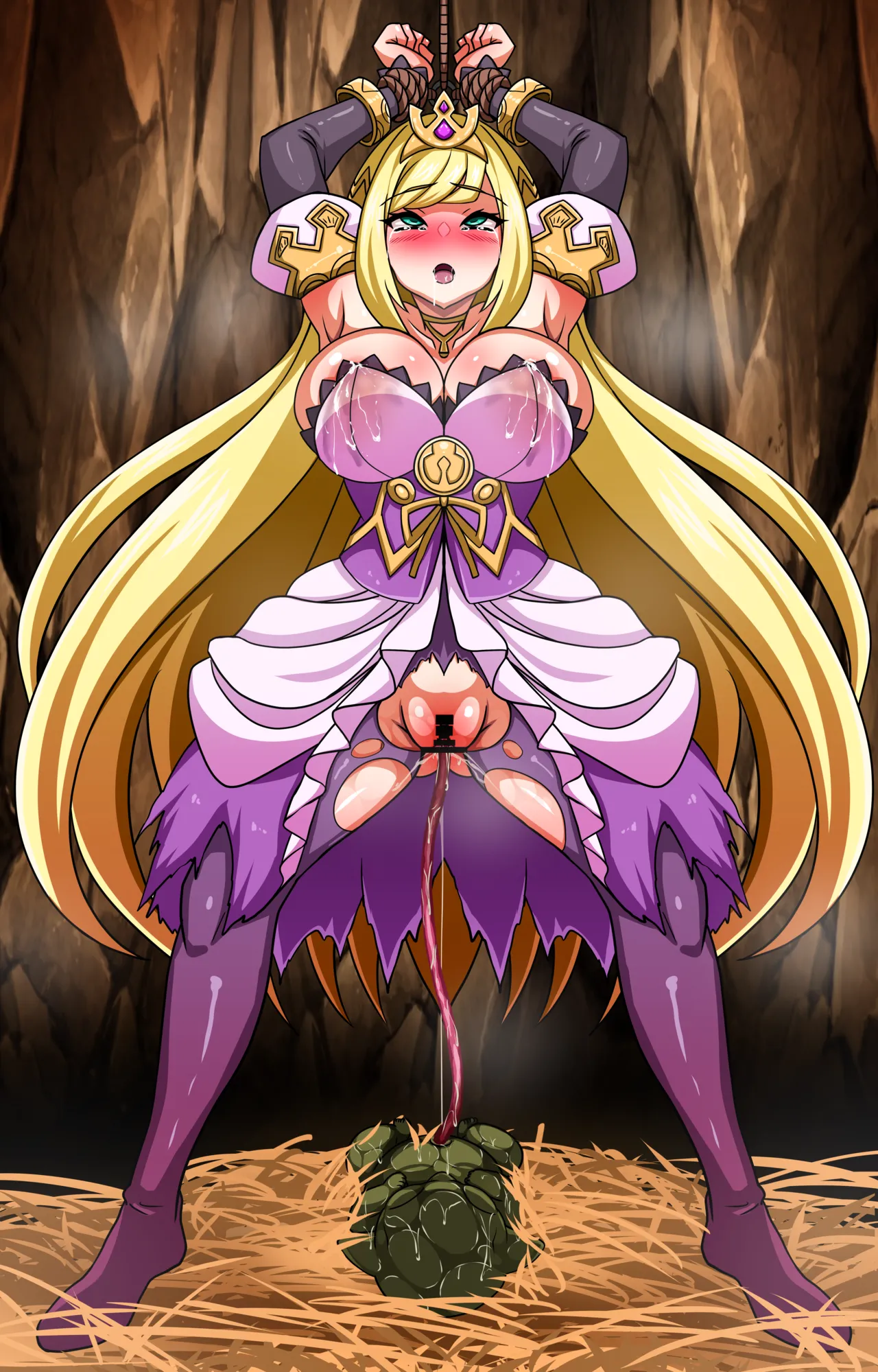 Dragalia Lost: Princess Chelle gets impregnated and give birth to a goblin page 10 full