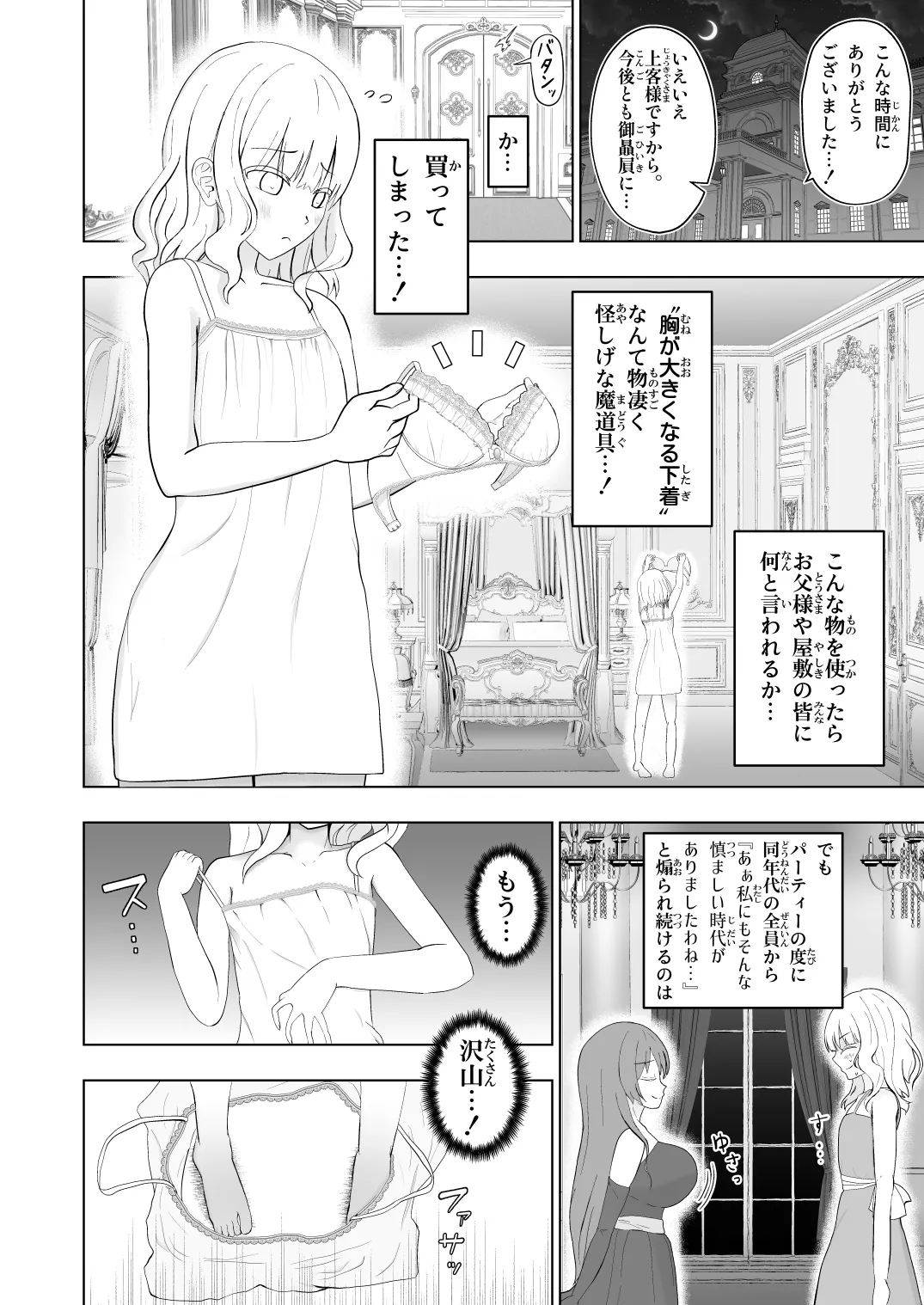 胸が大きくなる下着」を購入した貴族令嬢の末路 page 3 full