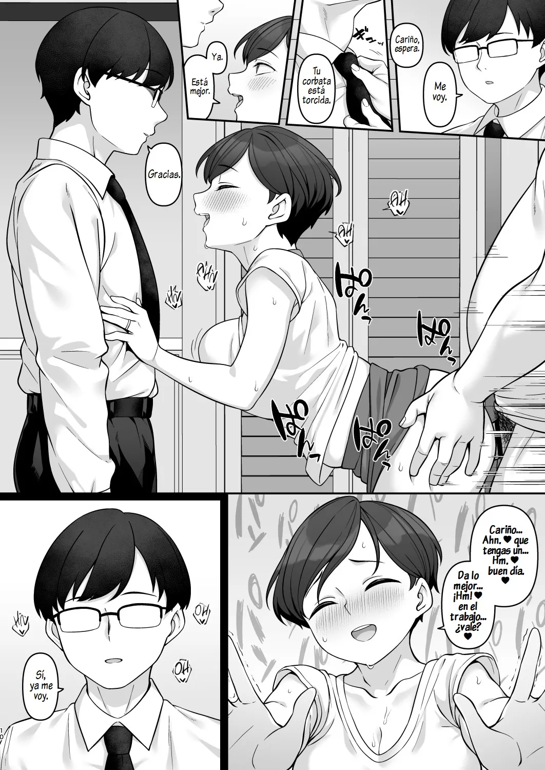 Sasaki-ke Saimin NTR Oyakodon 2 -Ninshin Shidou Hen- | La Infidelidad Hipnótica de la Madre y la Hija de la Familia Sasaki 2 -Guía de Embarazo- page 9 full