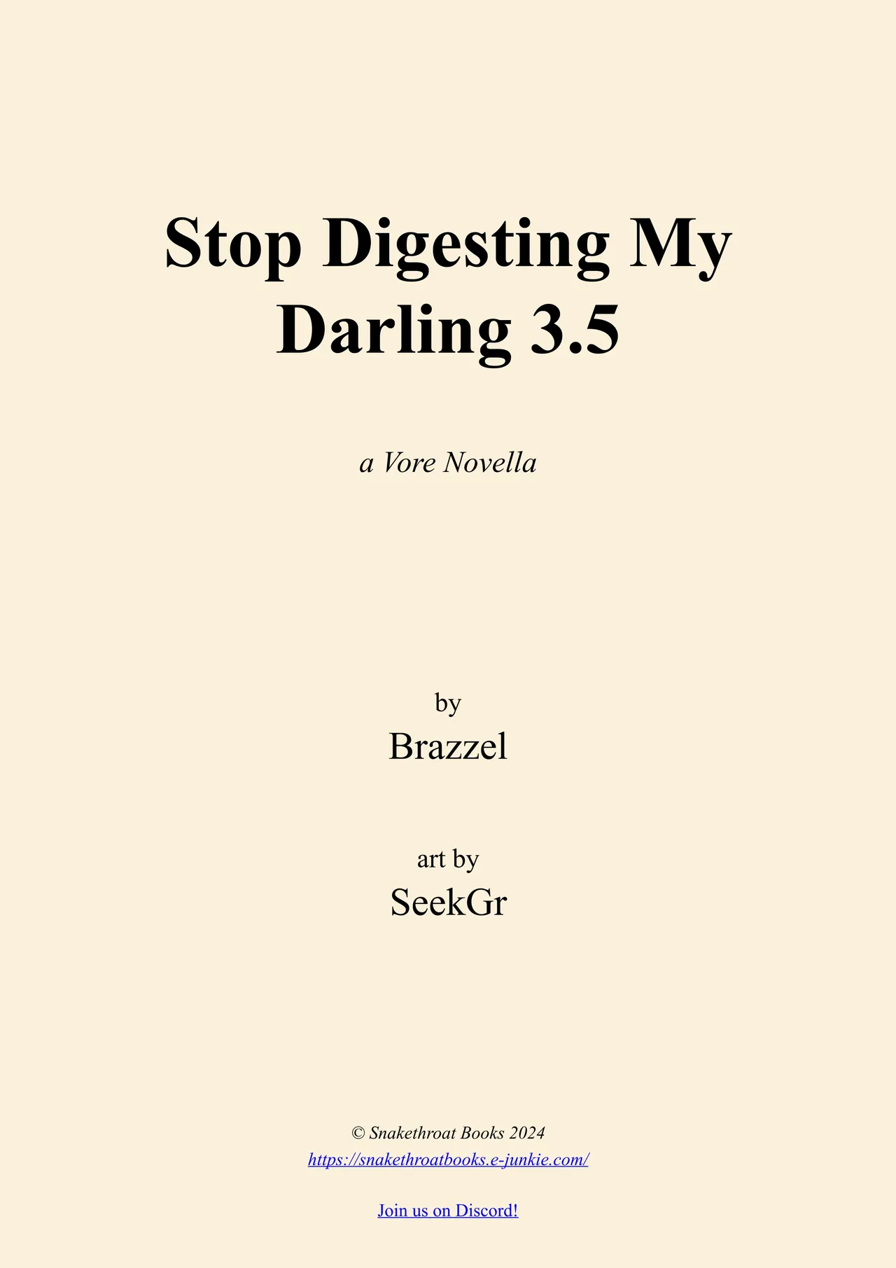 Stop Digesting my Darling 3.5 page 3 full