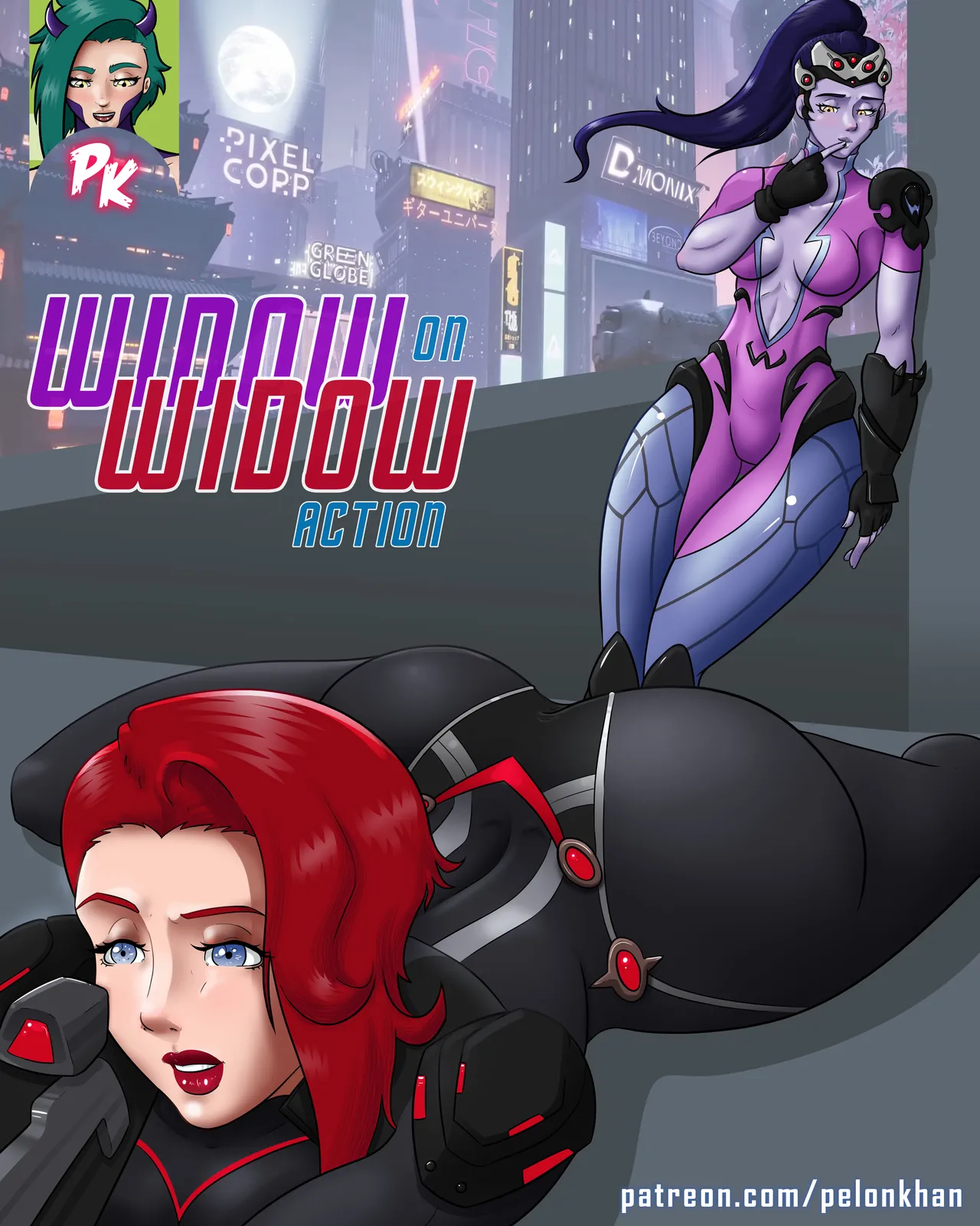 Widow on Widow action. page 1 full