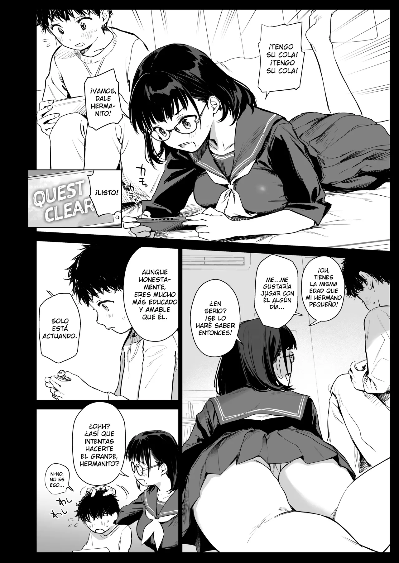 Boku Katsu Life ~Tomodachi no Otouto-kun to ''Game Suru Naka'' kara ''Cosplay Sex Suru Kankei'' ni Naru made~ | Mi Vida Activa ~De ''Compañeros de Juegos'' a ''Tener Sexo con Cosplay'' con el Hermano Menor de mi Amiga~ page 4 full