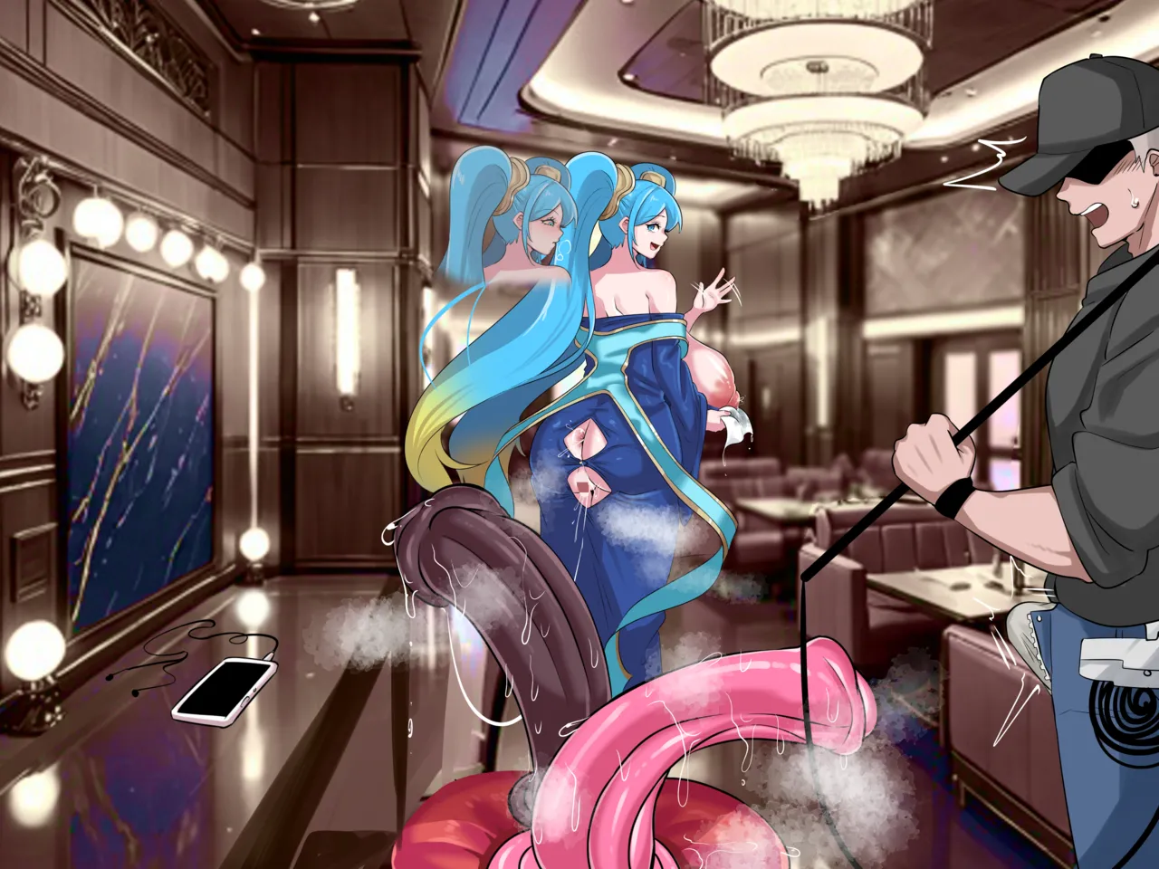 무대 대기실에서 자위하는 소나 | Sona masturbating in the backstage room page 10 full