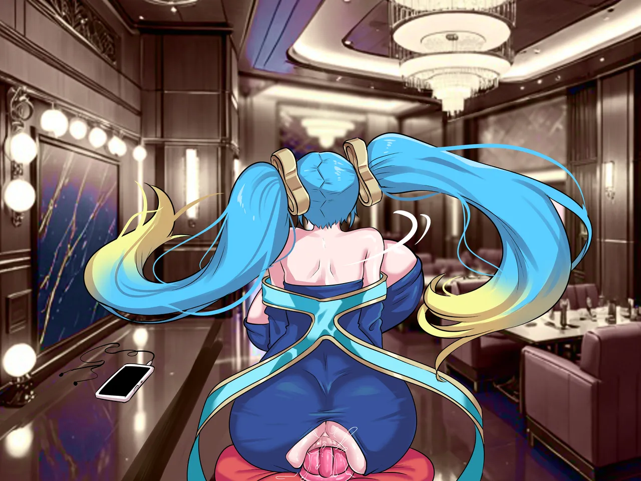 무대 대기실에서 자위하는 소나 | Sona masturbating in the backstage room page 5 full