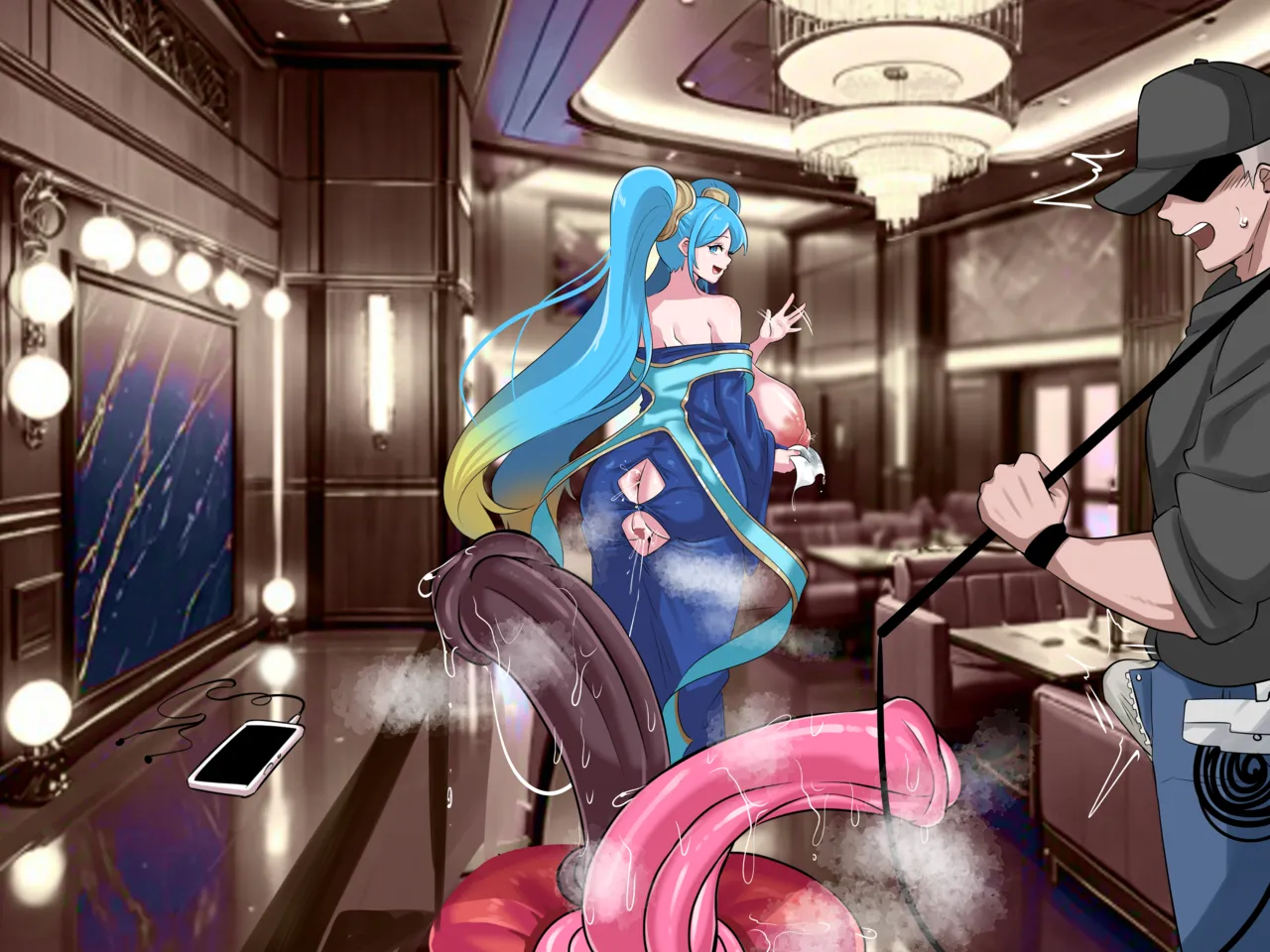 무대 대기실에서 자위하는 소나 | Sona masturbating in the backstage room page 9 full