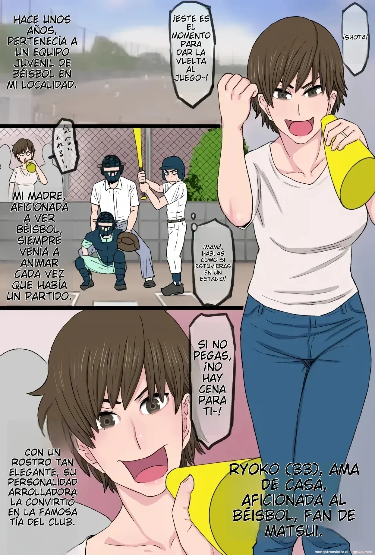 Susume!! Bakakong-kun ~Musuko no Doukyuusei no Chinpo ni Kanzen Haiboku Shita Kimottama Kaa-chan to Jitsubo de Fudeoroshi Shita Ore Monogatari~ | Vamos Tonto-kun ~La Historia de cómo mi Valiente Madre Fue Derrotada por el Amigo de su Hijo~ page 2 full