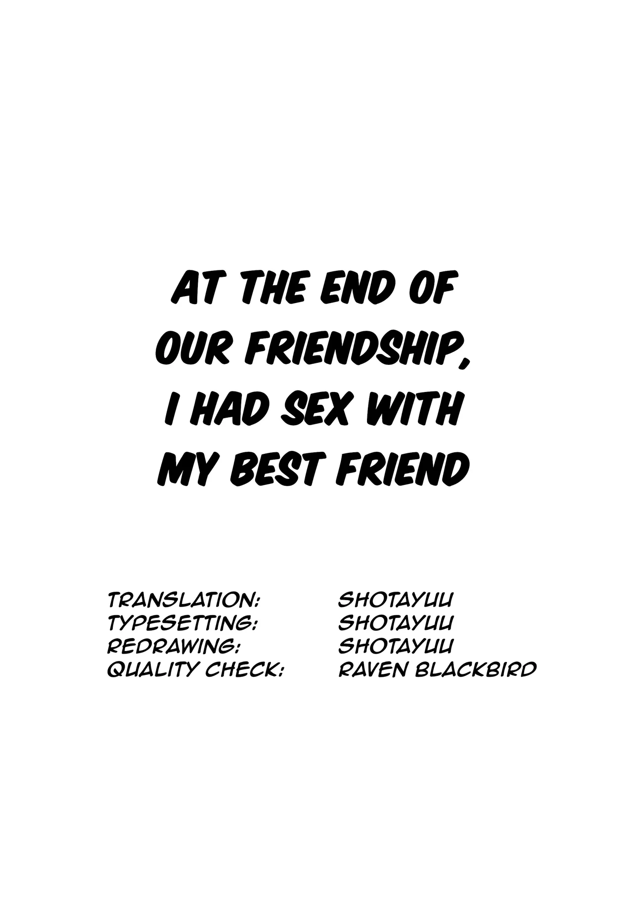 Yuujou no Hate ni Kimi to Sex shita | At the end of our friendship I had sex with my best friend page 2 full
