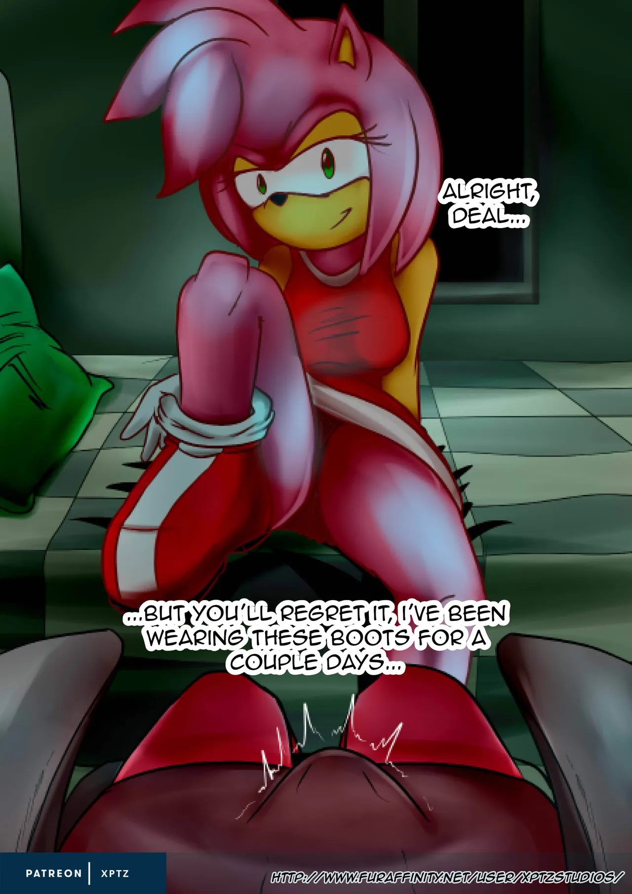 Amy Rose JOI Comic page 7 full