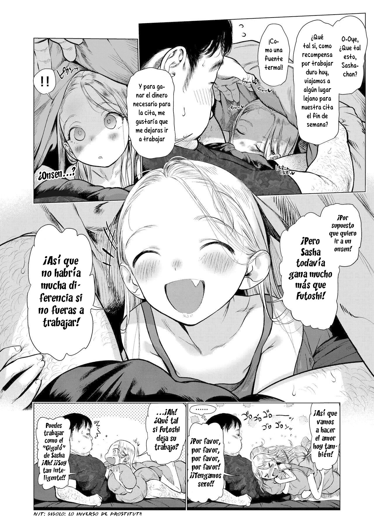 Sasha-chan to Asa kara Love Love Noumitsu Ecchi no Yatsu♥ | Sasha-chan y el Intenso y Lascivo Sexo Matutino♥ page 6 full