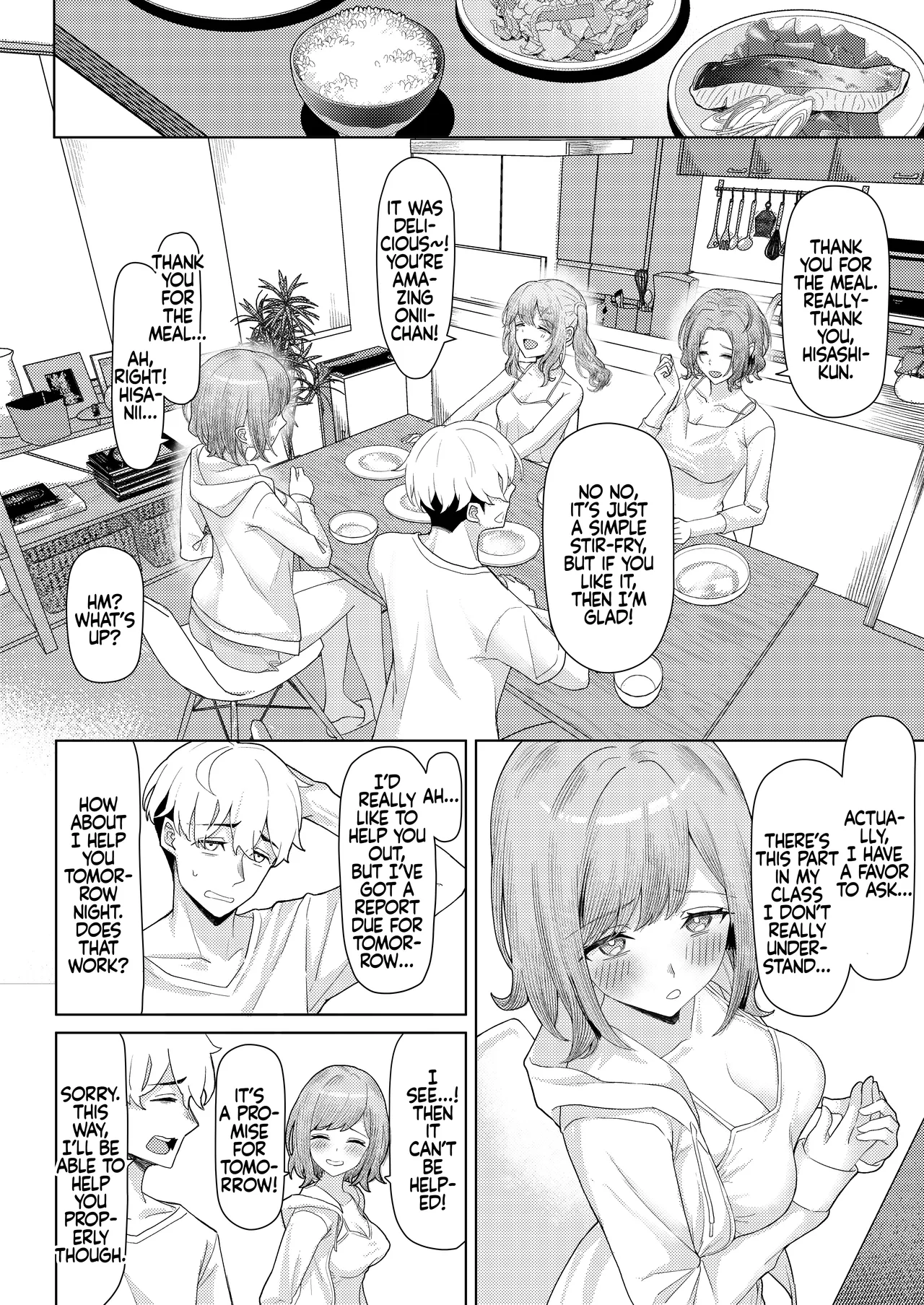 Chichi no Saikon de Doukyo suru Koto ni Natta Gibo no Gijou Shimai to Kawarugawaru Sex shite shimatta Hon | Living with My Stepmom and Stepsisters After Dad's Remarriage and Having Sex with Them All page 5 full
