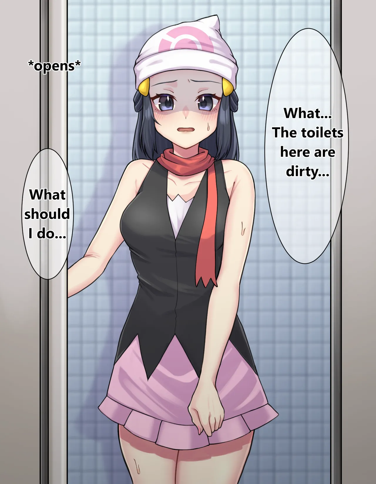 skeb Request Dawn Toilet page 1 full