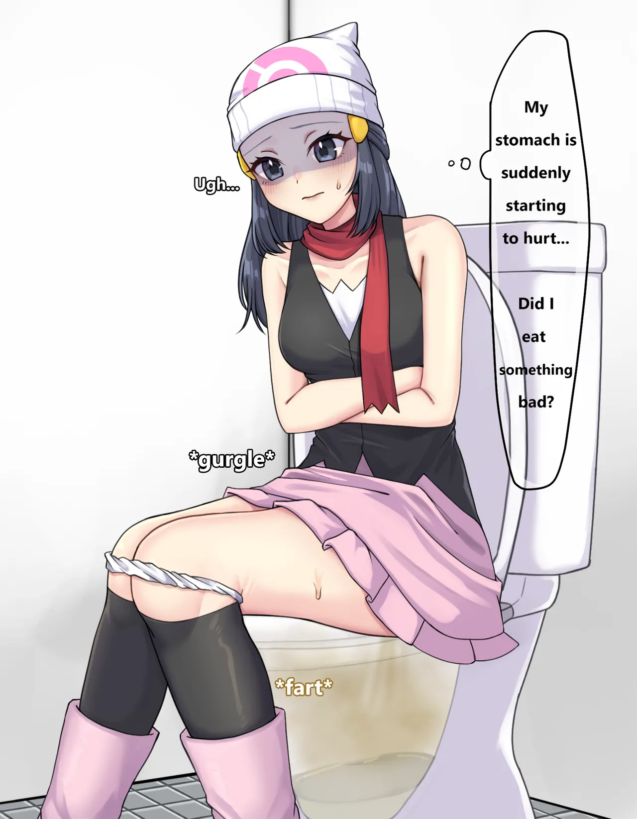 skeb Request Dawn Toilet page 3 full