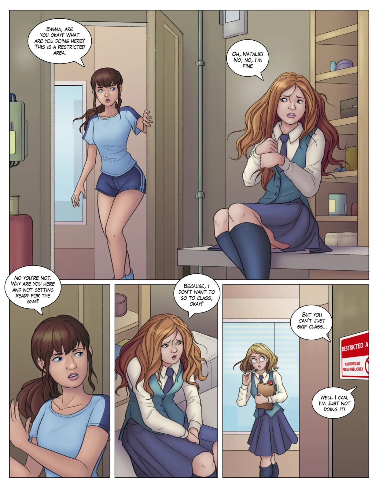 Melrose Hall 2: Truancy page 1 full