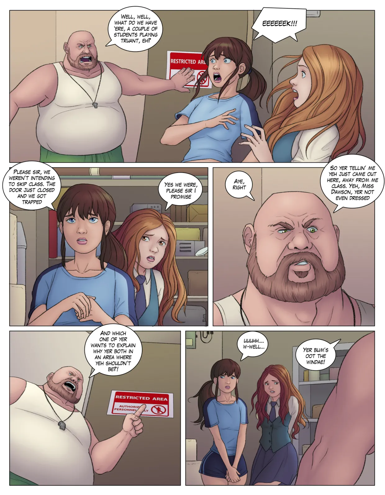 Melrose Hall 2: Truancy page 4 full