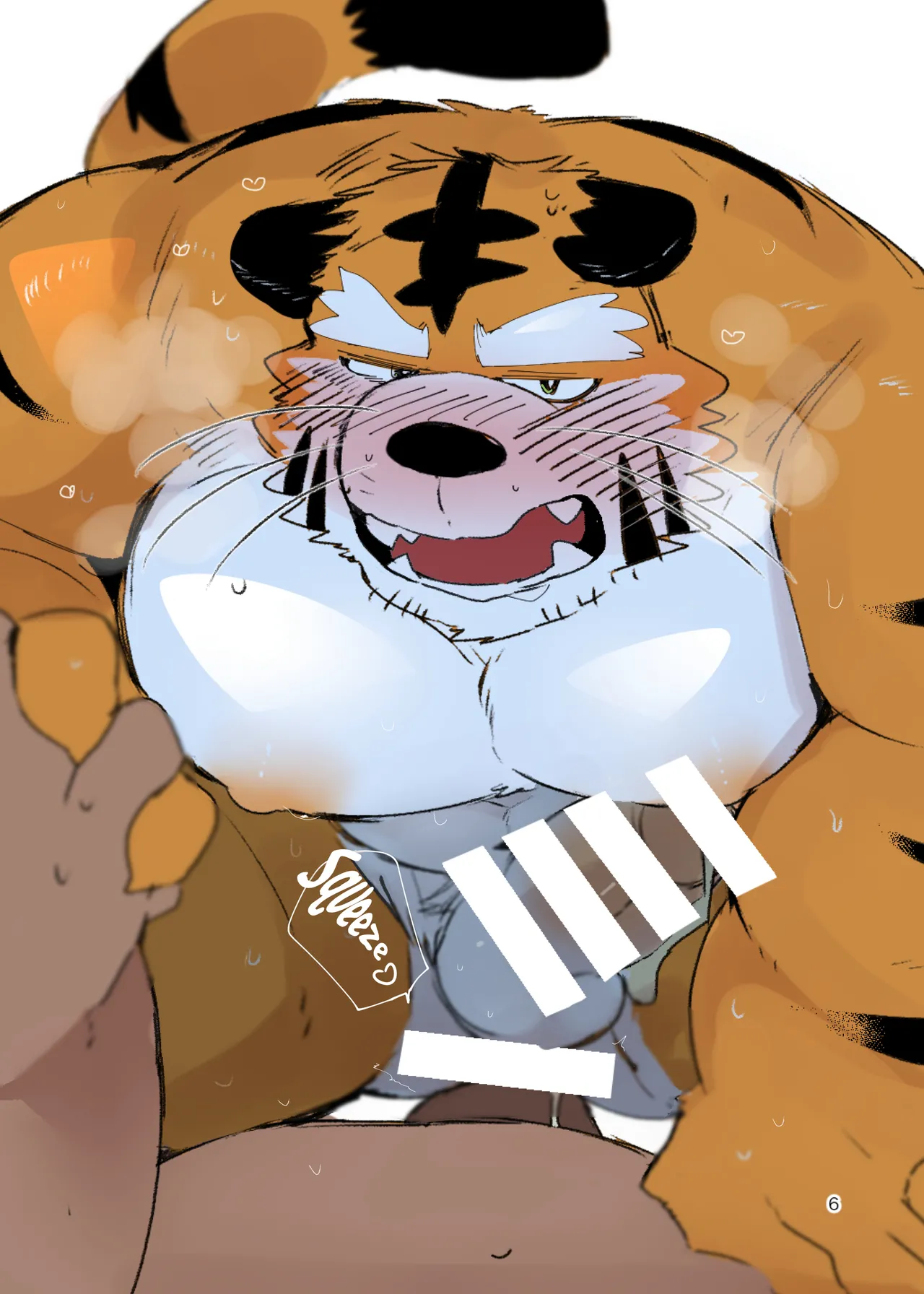 a book about getting lovey dovey with an old tiger with kansai accent in a public bathouse page 5 full