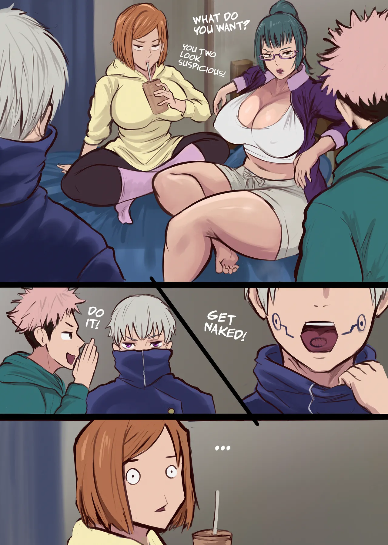Maki Zenin x Nobara comic page 1 full