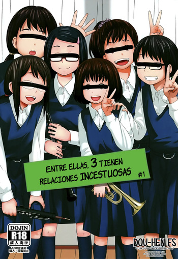 Kono Naka ni Kinshin Soukan Shiteiru Musume ga 3-nin Imasu #1 | Entre ellas, 3 tienen relaciones incestuosas #1 cover