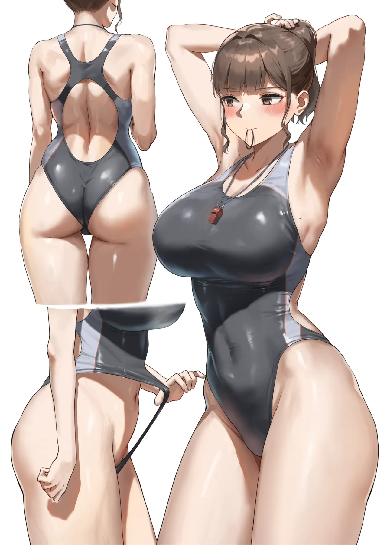 実は陰ですけべな視線で見られている水泳部顧問の先生 高画質版＋セリフ無し差分 page 2 full