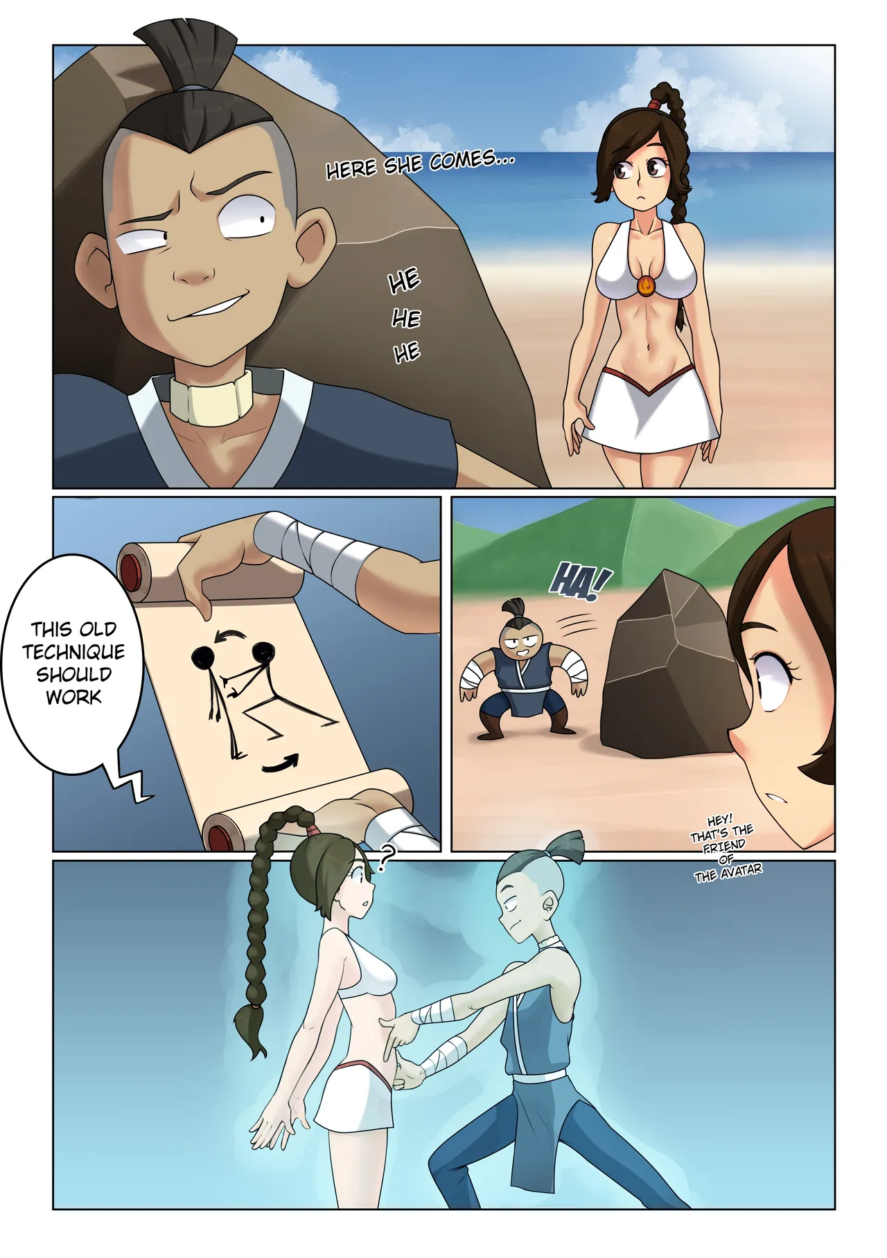 Sokka learns how to Soul Bend! page 1 full