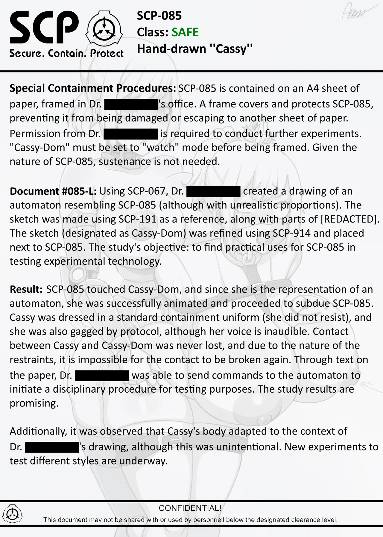SCP-085 Hand-drawn "Cassy" page 10 full