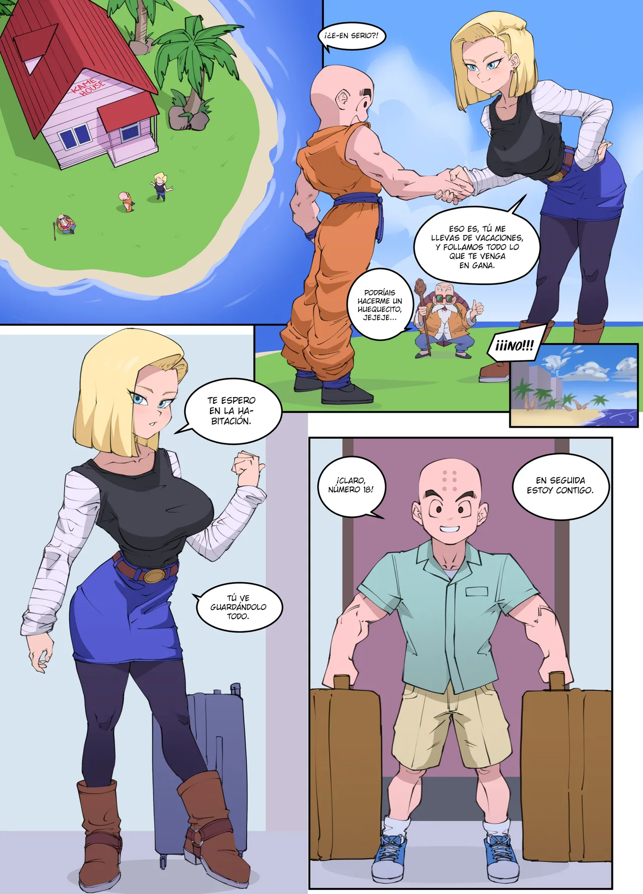 Android 18 x Krillin page 1 full