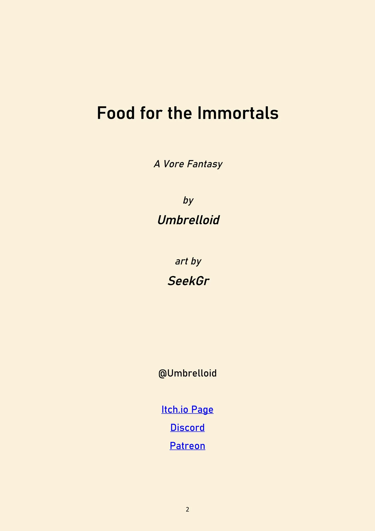 Food for the immortals 2 page 2 full