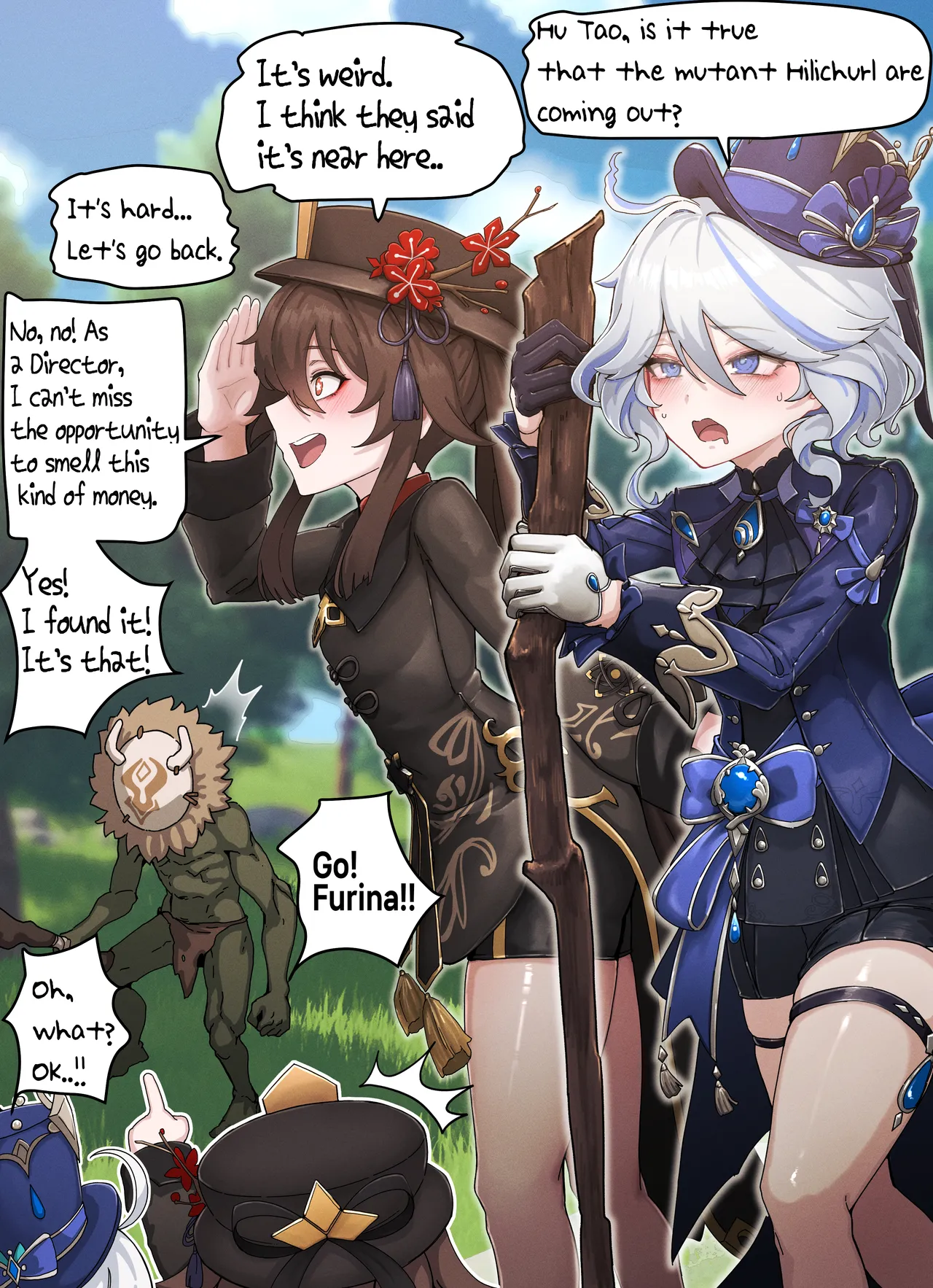 Teyvat Gravure #08: Hu Tao &amp; Furina page 2 full