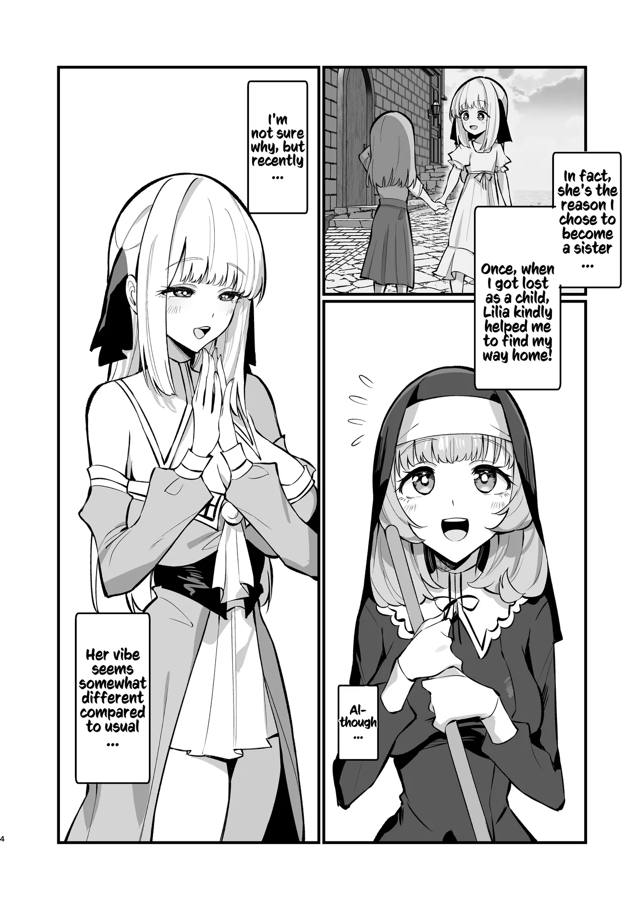 Sister Kanzen Haiboku. ~Muchi na Sister ga honnou de Hatsujo Koubi Surumade~｜A Sister's Absolute Defeat Until an Innocent Nun Enters Heat and Indulges in Passionate Mating Sex page 4 full