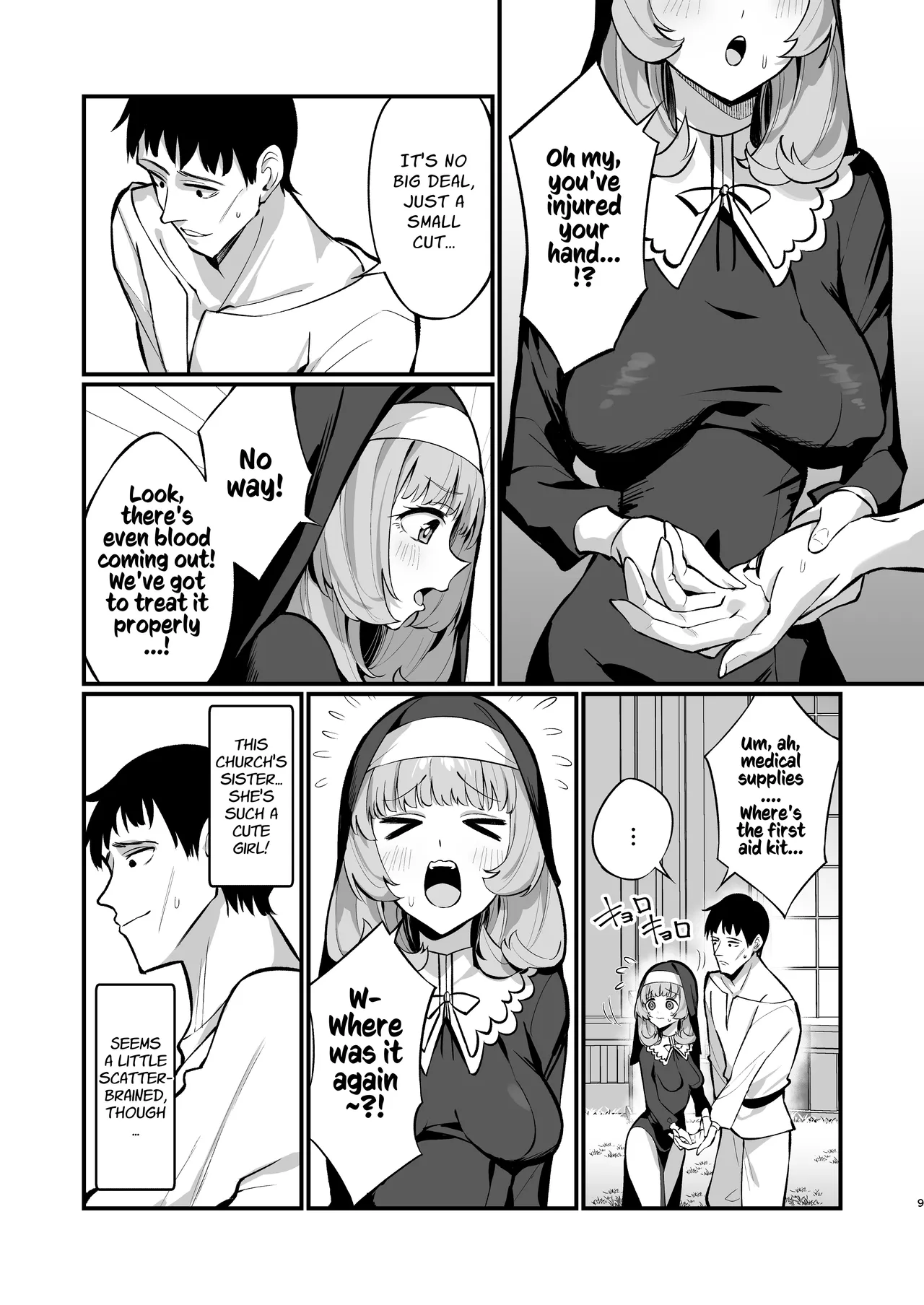 Sister Kanzen Haiboku. ~Muchi na Sister ga honnou de Hatsujo Koubi Surumade~｜A Sister's Absolute Defeat Until an Innocent Nun Enters Heat and Indulges in Passionate Mating Sex page 9 full