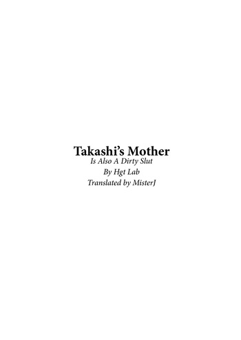 Takashi no Haha mo Yappari Sukebe deshita. | Takashi's Mom Is Also A Dirty Slut cover