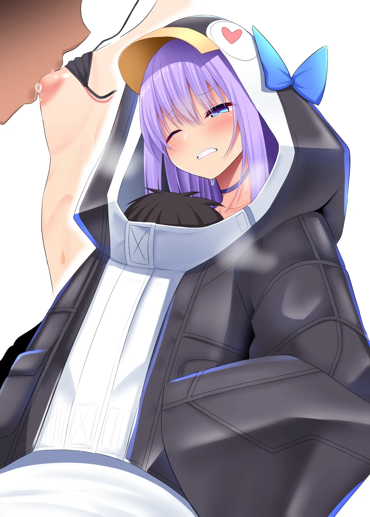 水着メルトリリスの服の中+らくがき漫画 page 2 full