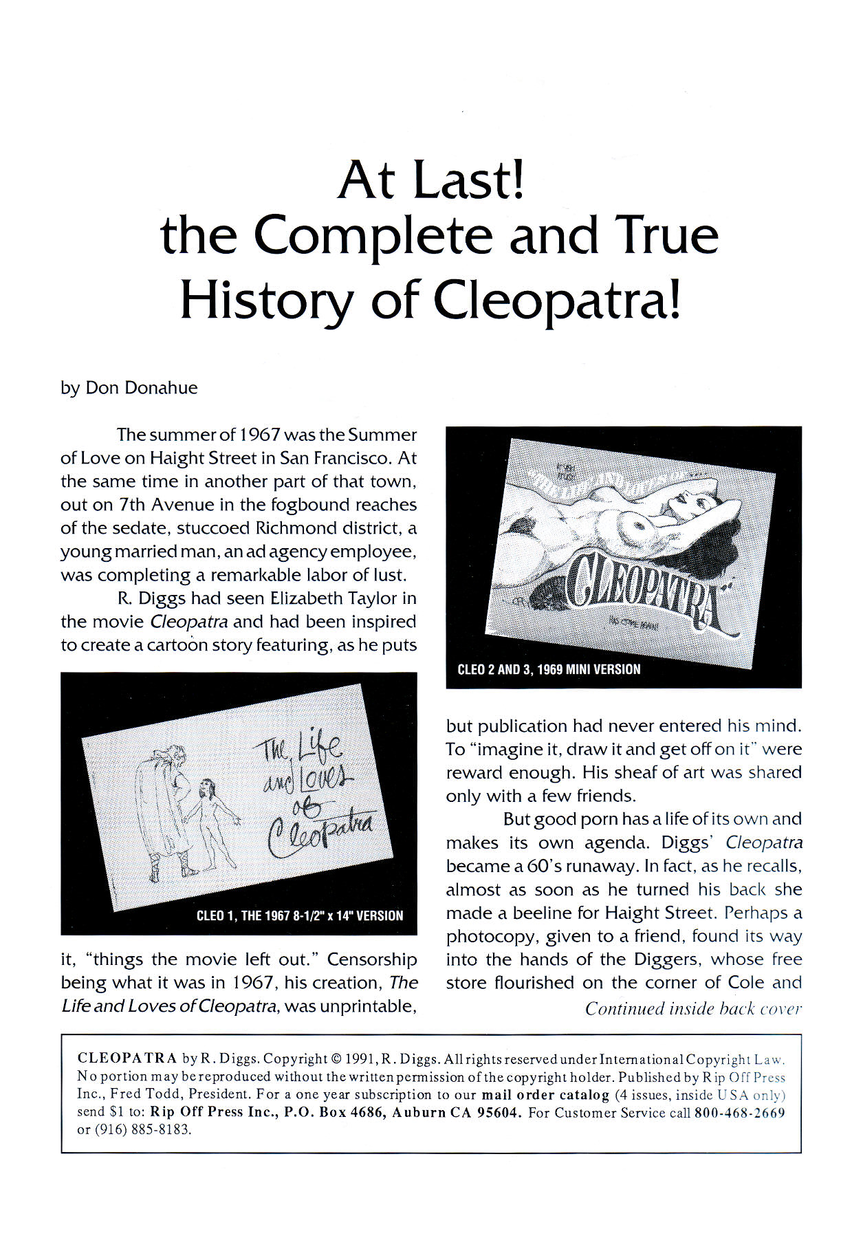 The Life and Loves of Cleopatra page 2 full